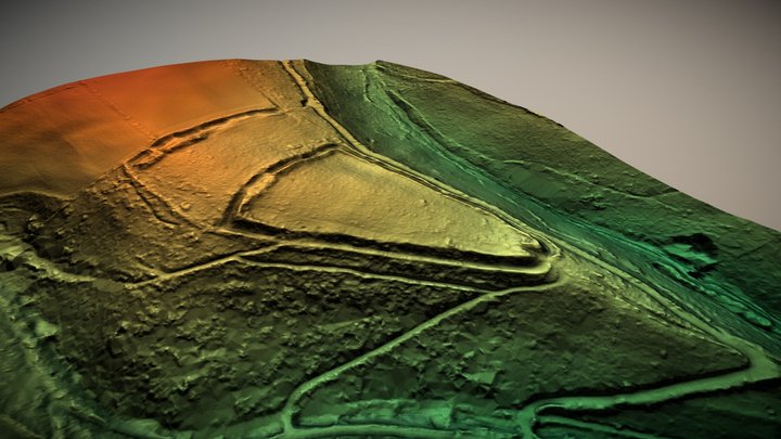 Ruborough Camp, Somerset (UK) – Kostenloses 3D-Modell STL
