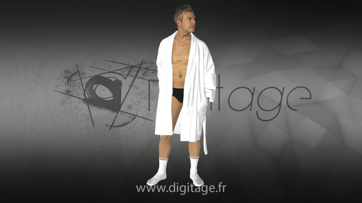 Nicolas - standing, just out of the shower 3D Model