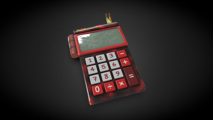 Gas-Powered Calculator 3D Model