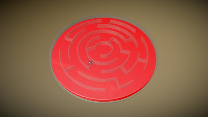 Ball in a Maze Toy 3D Model