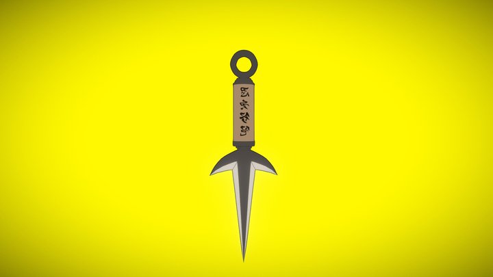 Flying Thunder God Kunai (飛雷神の苦無) 3D Model