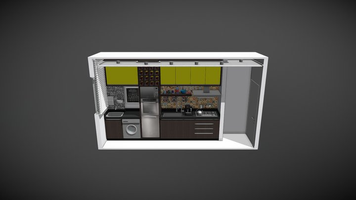 Cozinha Pequena 3D Model