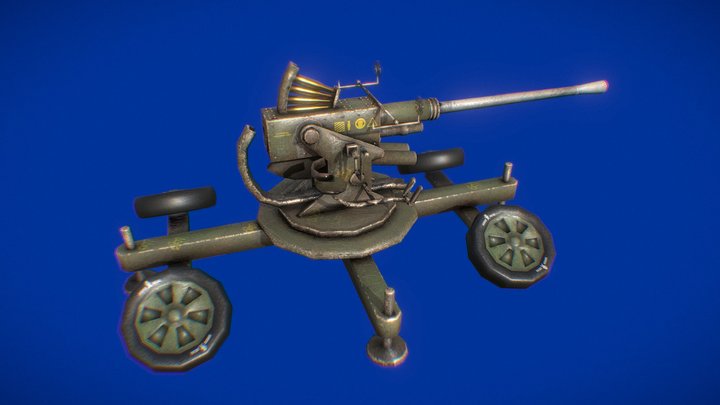 Bofors 40mm 3D Model