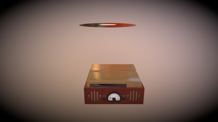 Vinyl Player 3D Model