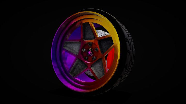 Tuner Car Wheel – Modèle 3D gratuit STL