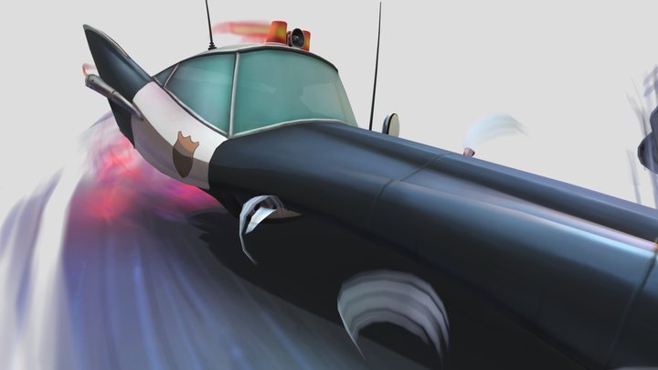 Second Earth Police Chase 3D Model