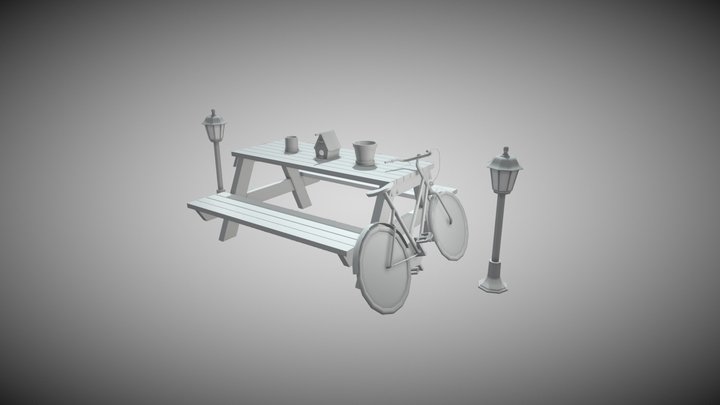 Grandma's House - 5 Modeled Props 3D Model