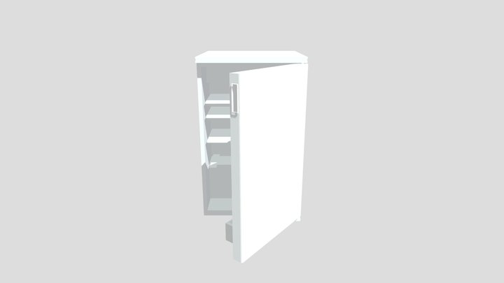 Mini-fridge 3D Model