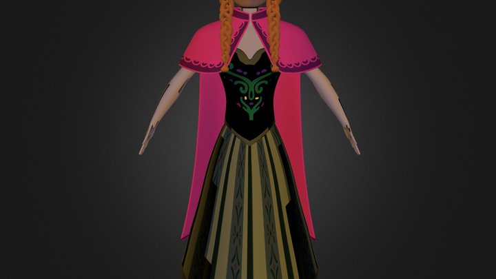 modelado cabeza Anna 3D Model