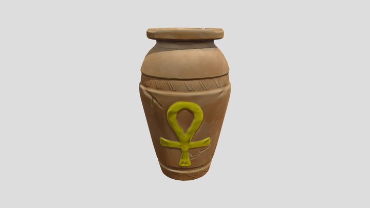 Ancient Egyptian vase 3D Model