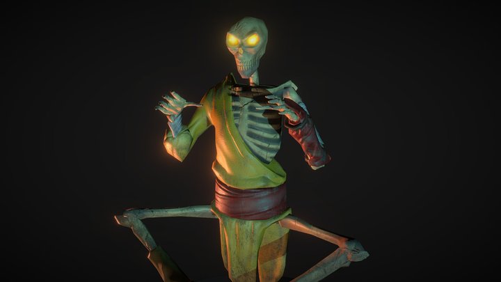 Skeletton Shaolin 3D Model
