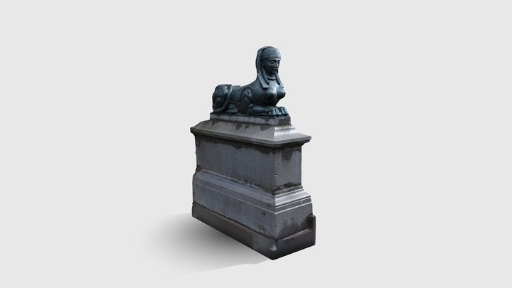 Sphinge du pont Napoléon 3D Model