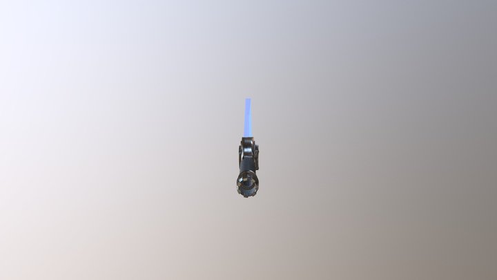 Sci-fi Sword (Medium poly) 3D Model