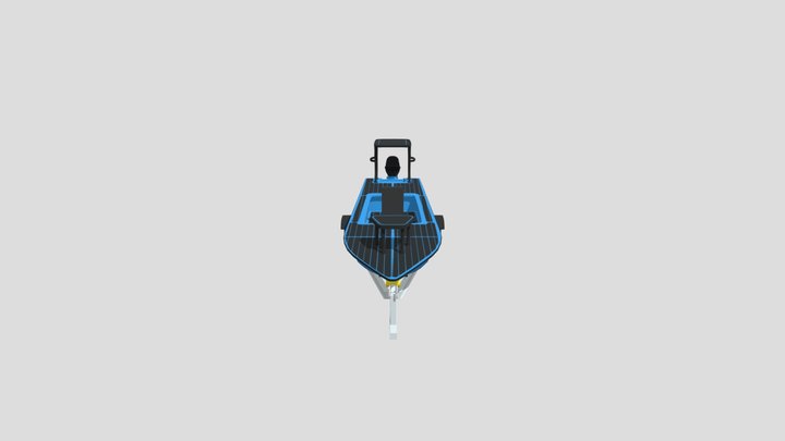 Medium_Blue_Skiff 3D Model