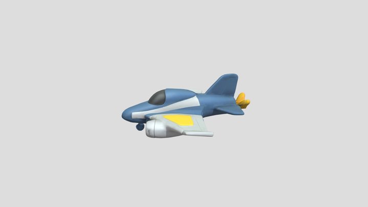 Jet_ Toy_texture 3D Model
