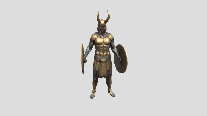 Bronzetto Nuragico (warrior reconstruction) 3D Model