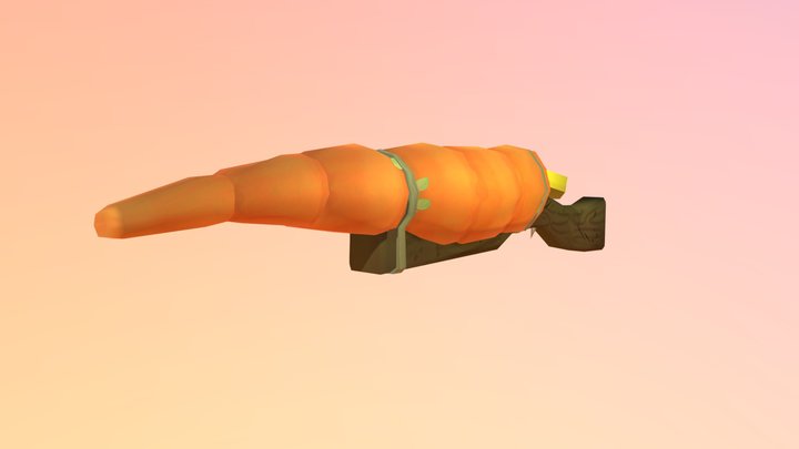 Carrot gun 3D Model