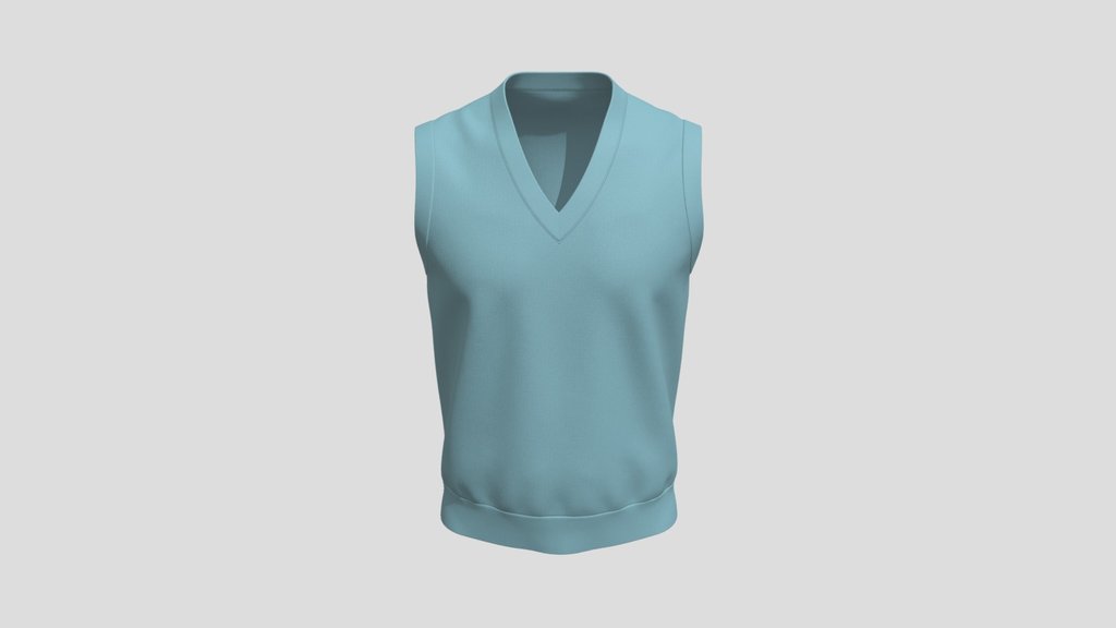 V Neck Knitted Vest