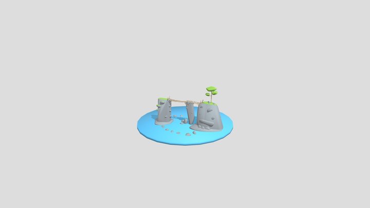 Tiny Island 2 3D Model