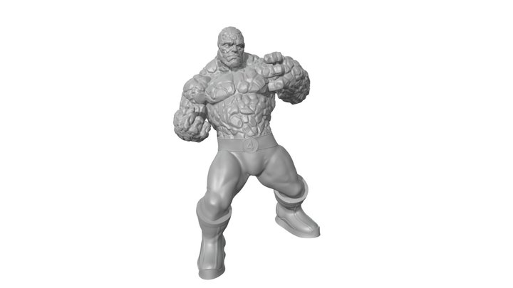 The Thingh Fantastic Four (pose judo) 3D Model
