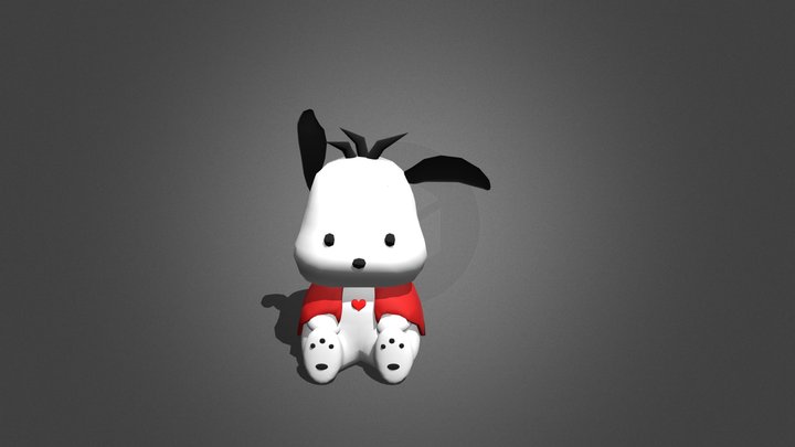 Pochacco Low Poly 3D Model