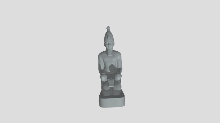 Kneeling Statue of Hatshepsut 3d model 3D Model