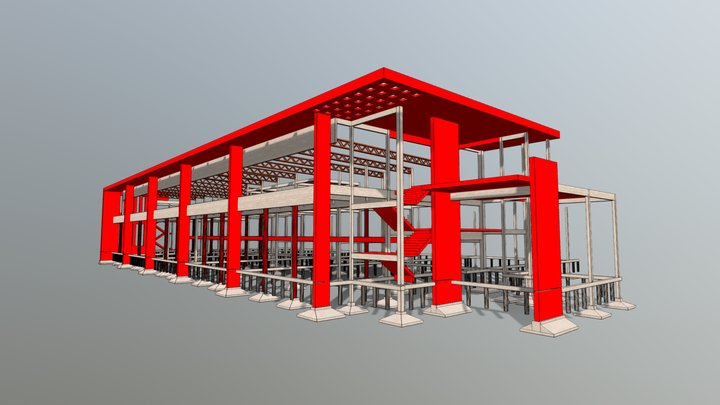 Magma estructura a la vista 3D Model