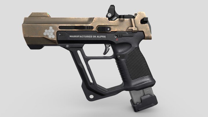 Sci-fi Energy Pistol 3D Model