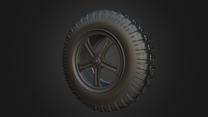 CG Cookie: Modelling a Wheel Exercise (Take 2) 3D Model