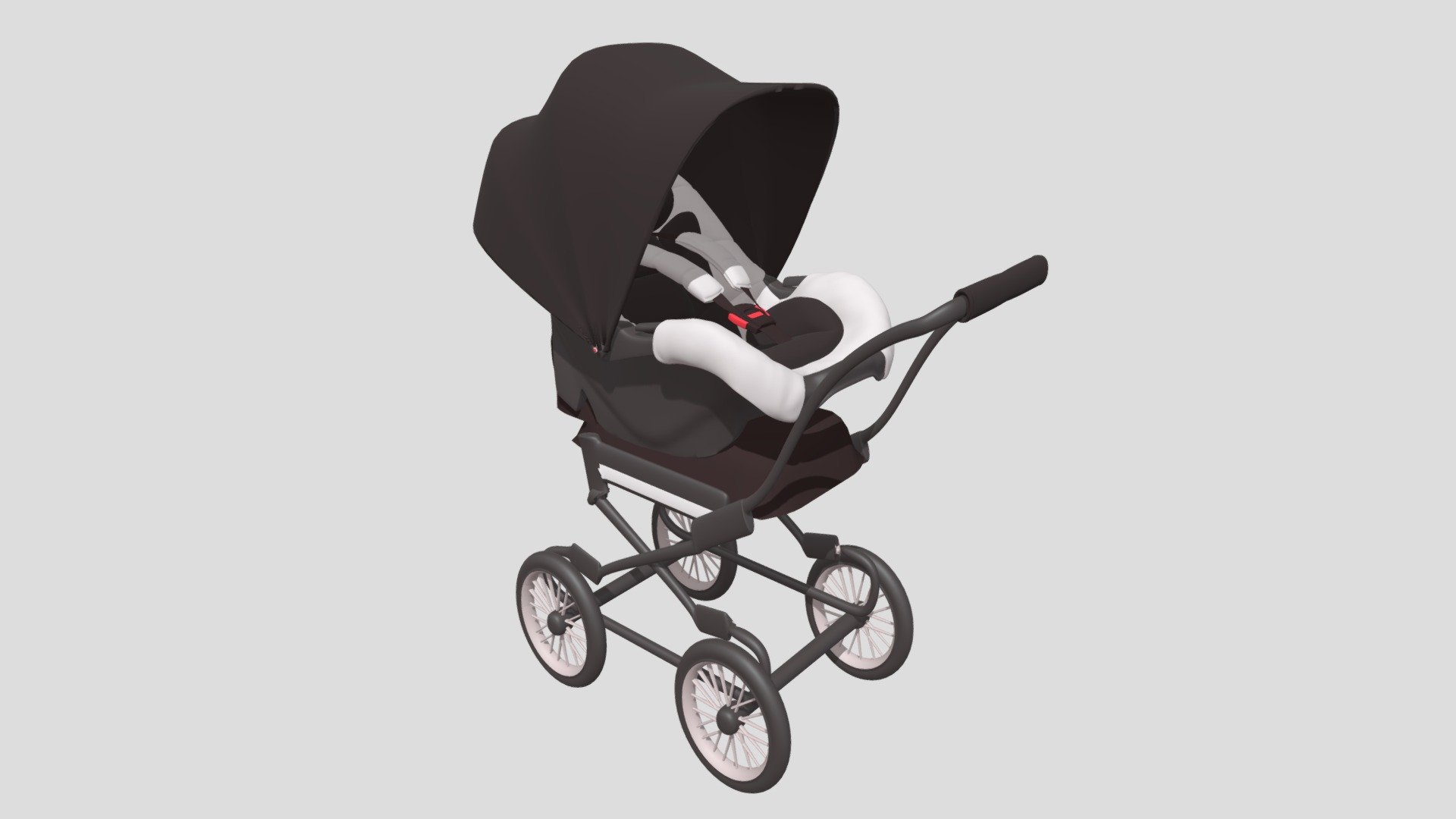 Stroller - Download Free 3D model by Dawn (@dawnio) [6904986] - Sketchfab