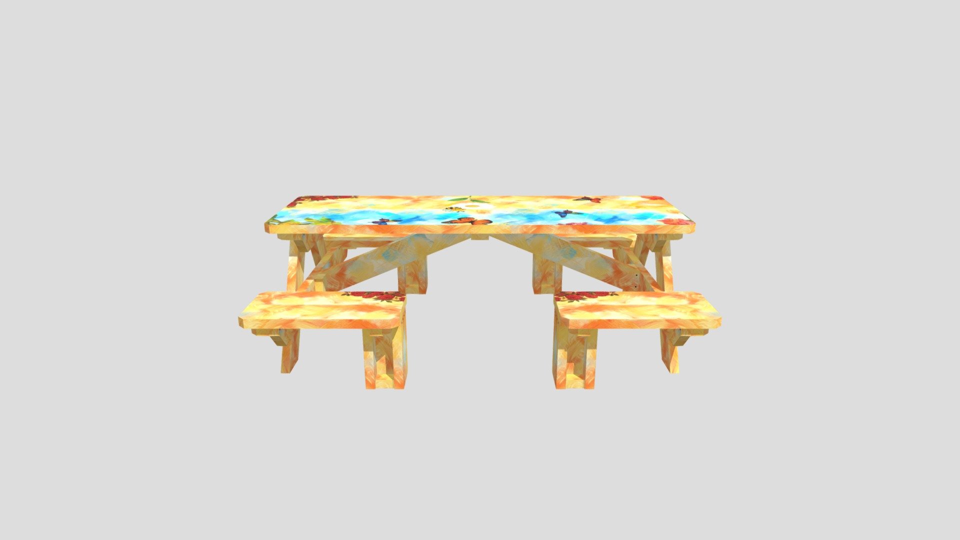 Model Table 3D - 3D model by byluis13 [69052f9] - Sketchfab