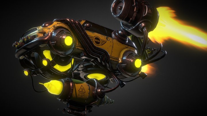 FLYING CAR 3D Model