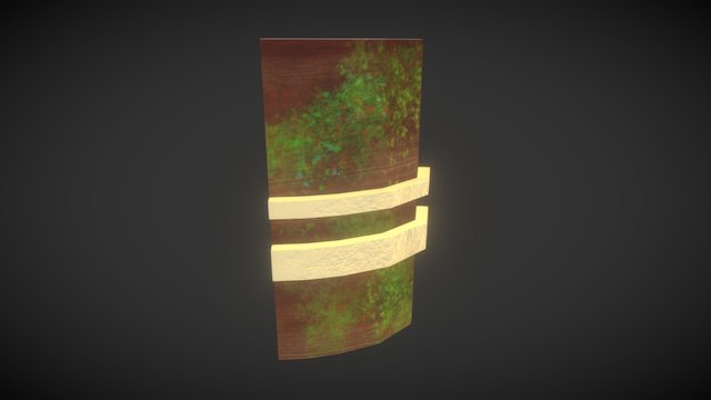 Wall Curved Lines 3D Model