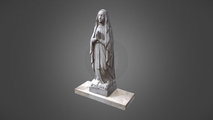 Statue of Mary Magdalene 3D Model