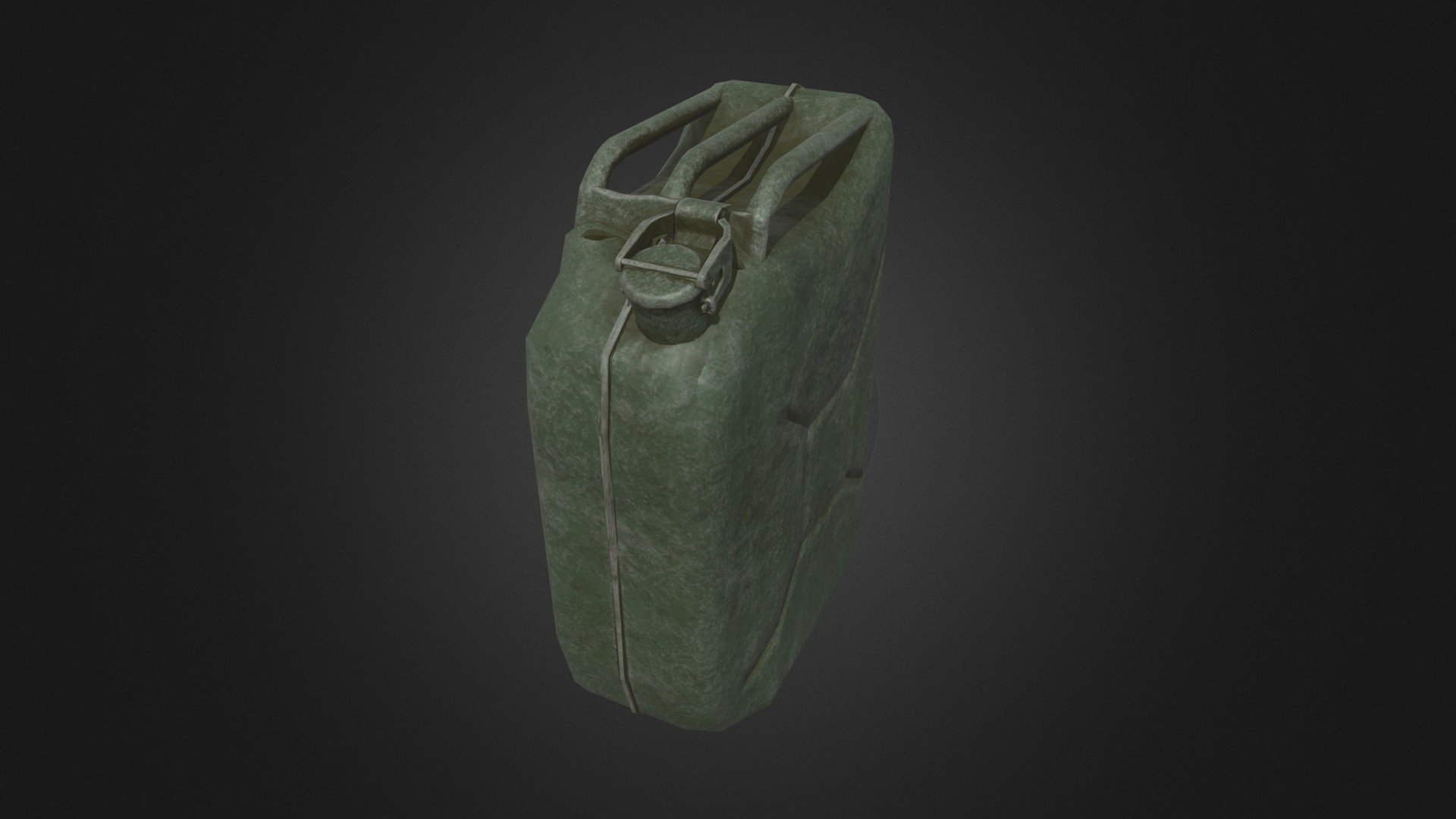Canister 3D middle poly