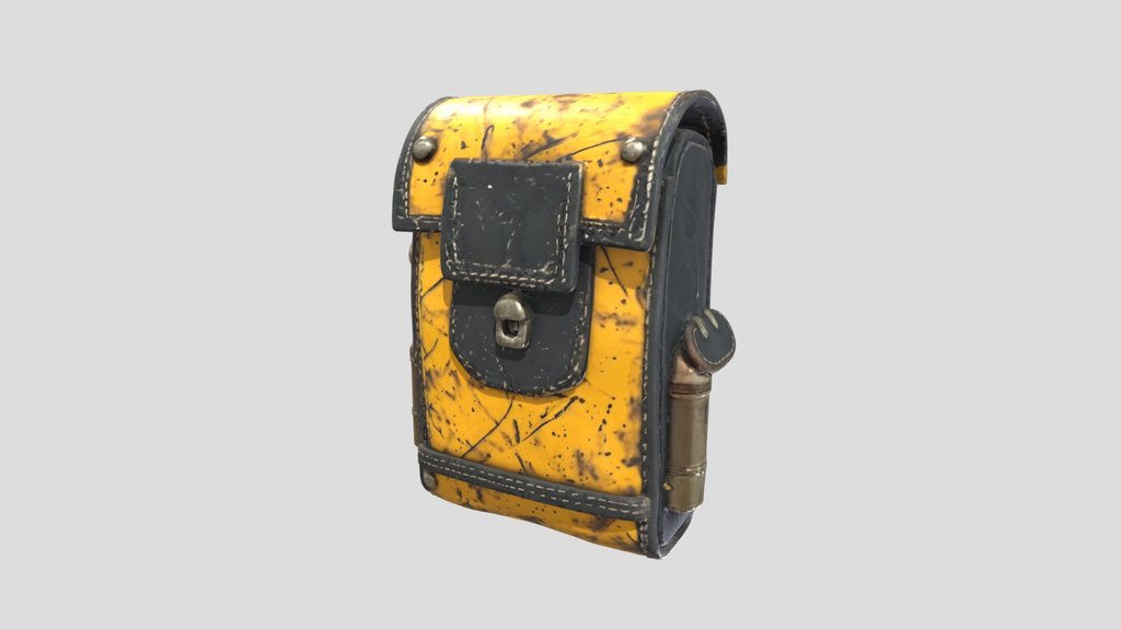 Futuristic Cyberpunk Leather Satchel