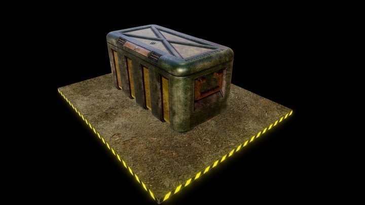 Weapon Box %22X%22 3D Model