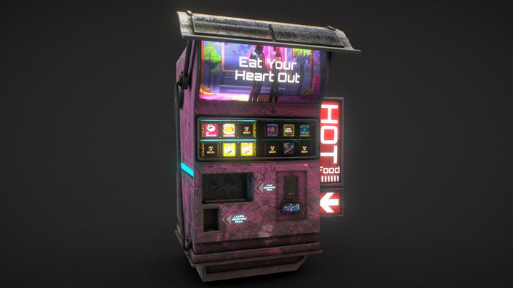 cyberpunk Vending Machine - 3D Model