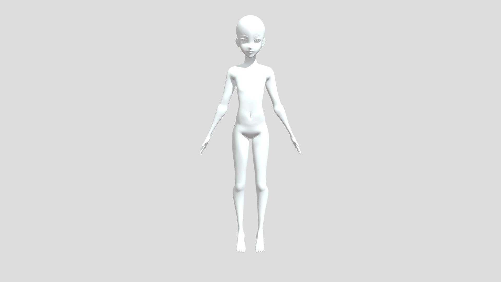 Anime girl low poly 3D Model $20 - .fbx .blend - Free3D