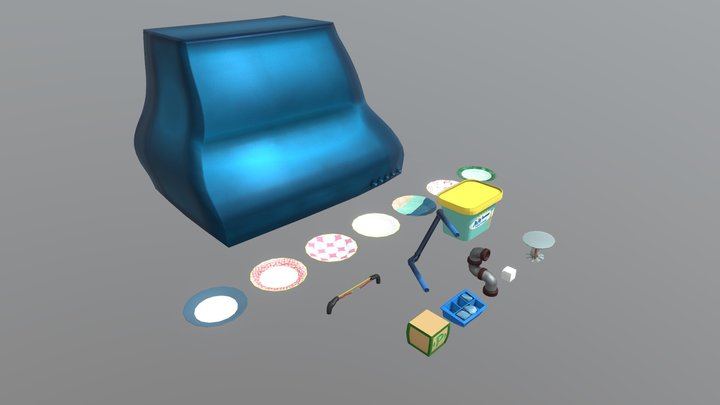 ACA - gameplay assets (stationary) 3D Model