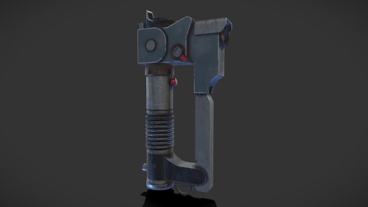 Ezra Bridger's Lightsaber- Blaster 3D Model