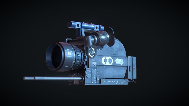 Arriflex16sr2 motion picture 16mm camera 3D Model