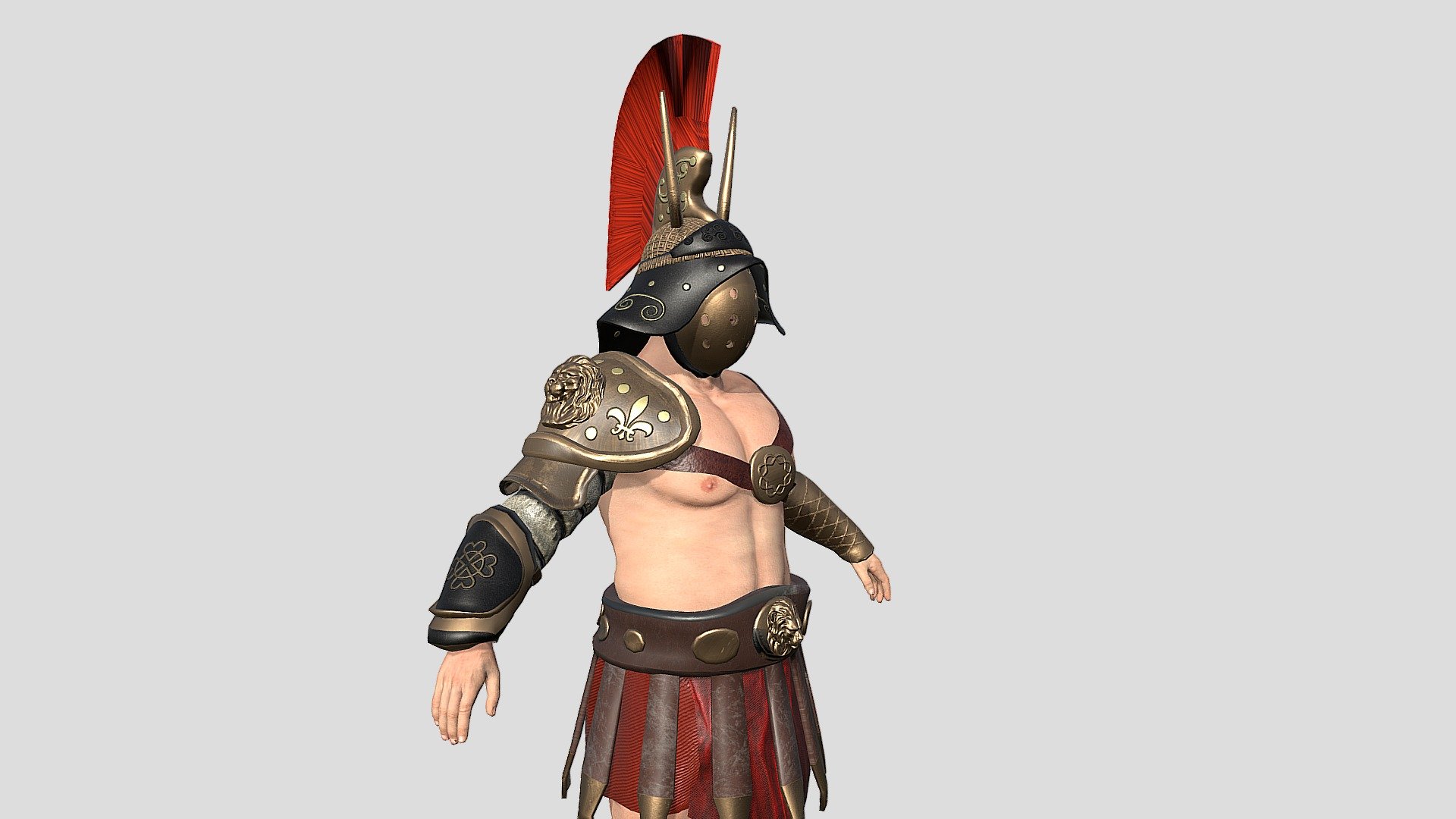 Gladiator roman - 3D model by Agarkova_CG [690c0e2] - Sketchfab