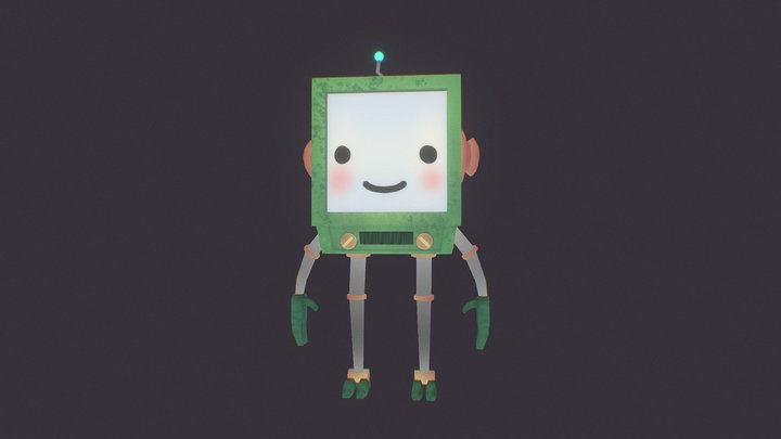 TV ROBOT TOY 3D Model