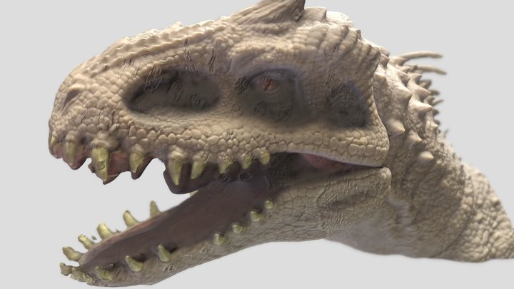 Indominus Rex Head 3D Model