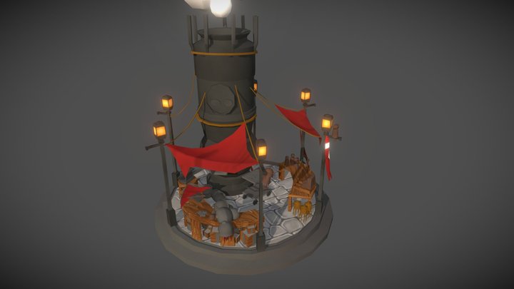 Bazaar - steampunk 3D Model