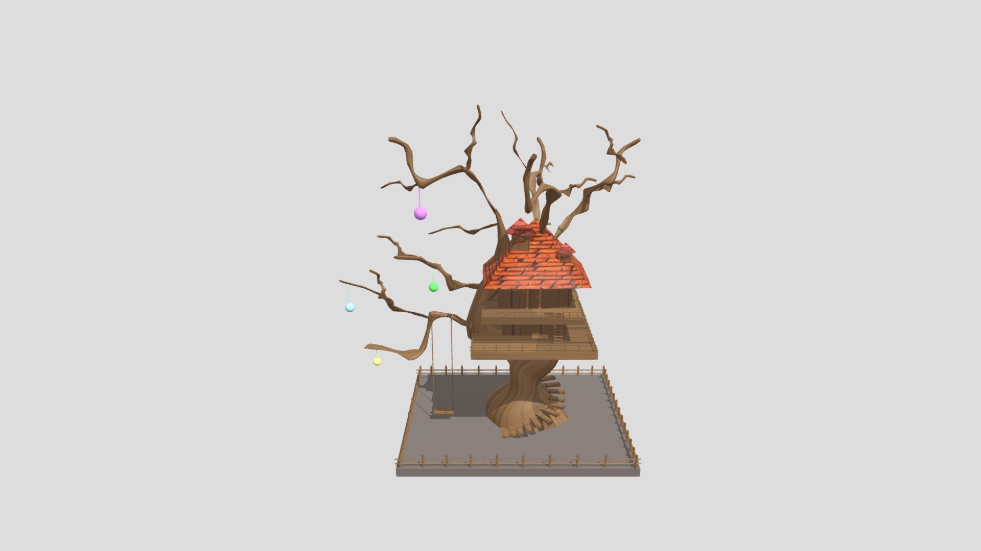 Tree House Download Free 3D model by allynn218 [690c9e0] Sketchfab