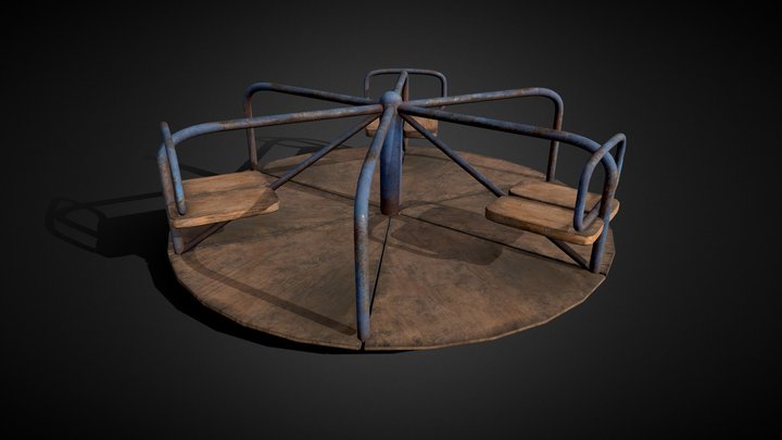 Carousel on the playground | oxterium 3D Model