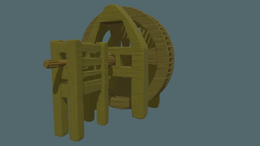 Sculpted Water Wheel