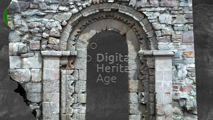 KE066-016001-Aghadoe Romanesque Doorway 3D Model